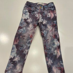Zara Girls Floral Skinny Jeans